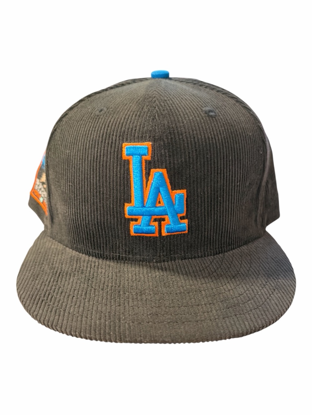 Black Los Angeles Dodgers 60th anniversary Side patch New Era Fitted hat